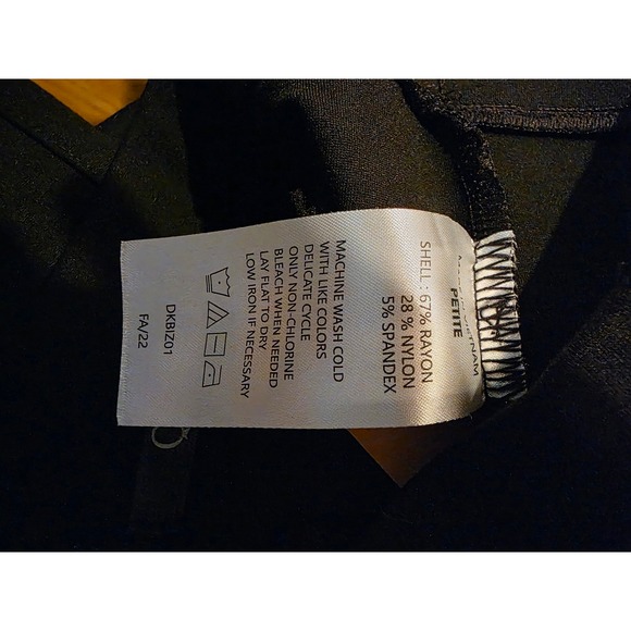 Quince Black Ultra-Stretch Ponte Bootcut Pants 30" Inseam Size Petite S Black - Picture 7 of 7